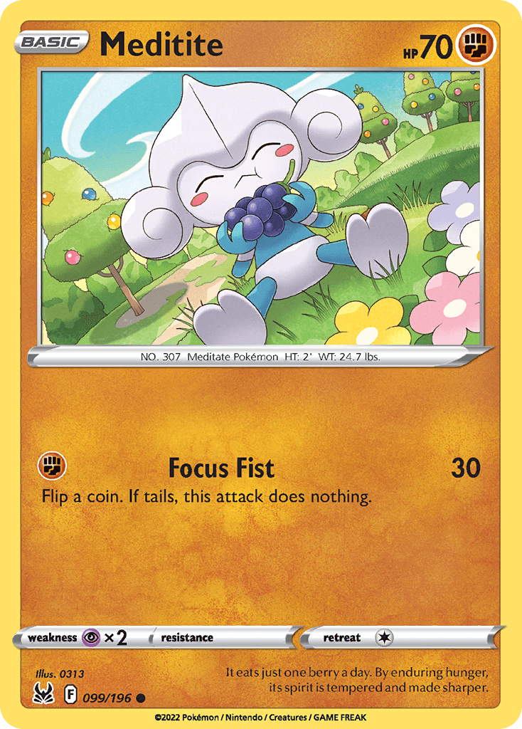 Meditite, carta 099 de Lost Origin