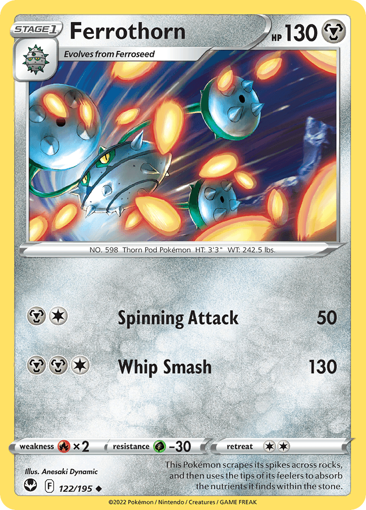 Ferrothorn, carta 122 de Silver Tempest