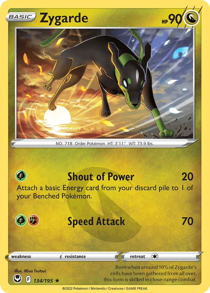 Zygarde, carta 134 de Silver Tempest