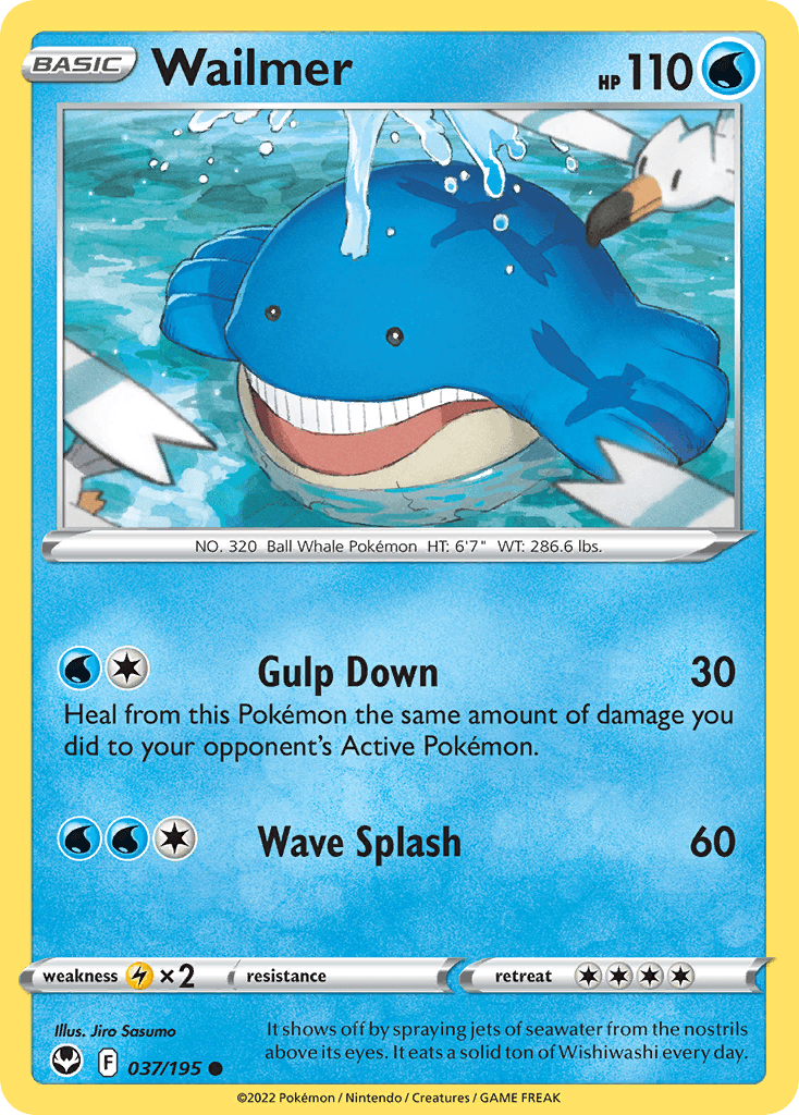 Wailmer, carta 037 de Silver Tempest