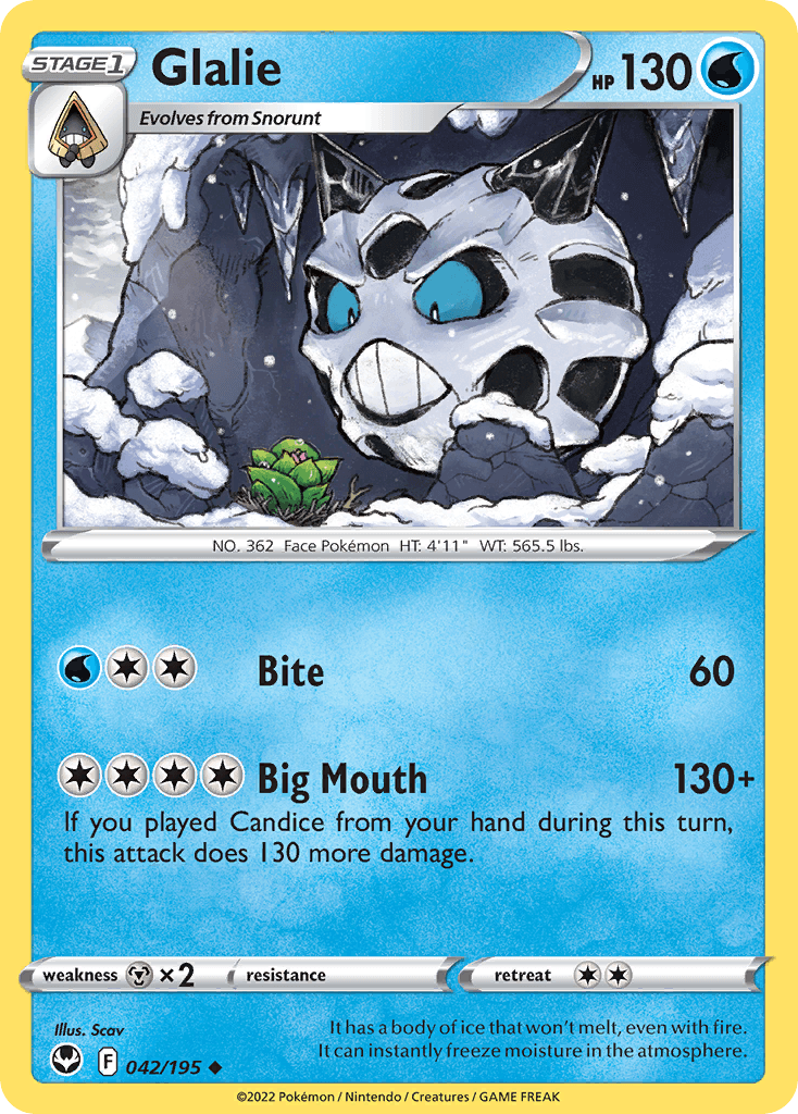 Glalie, carta 042 de Silver Tempest