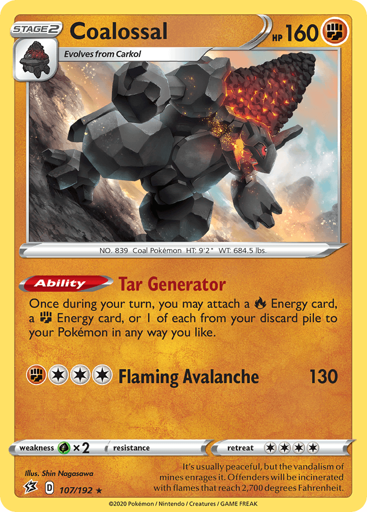 Coalossal, carta 107 de Rebel Clash