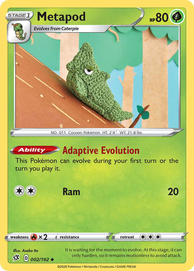 Metapod, carta 2 de Rebel Clash