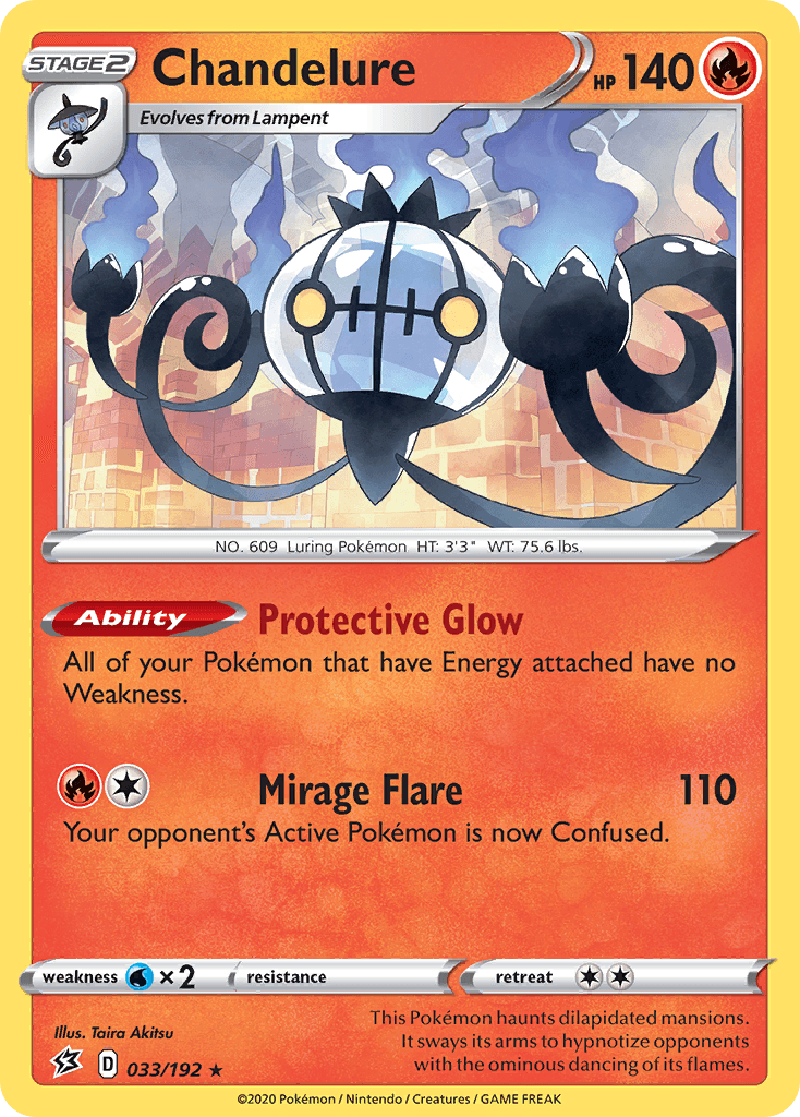 Chandelure, carta 33 de Rebel Clash