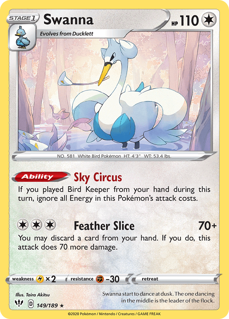Swanna, carta 149 de Darkness Ablaze