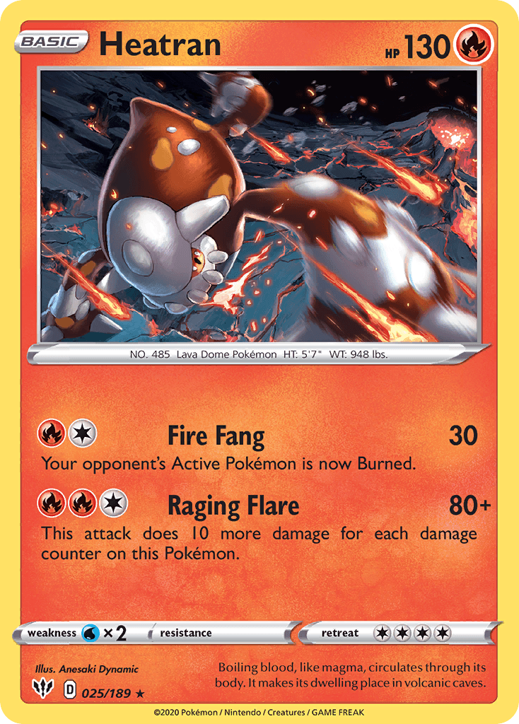 Heatran, carta 25 de Darkness Ablaze