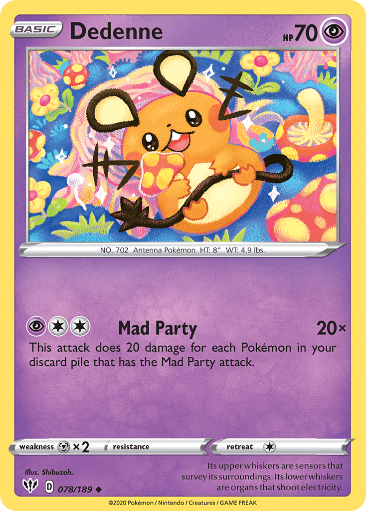 Dedenne, carta 78 de Darkness Ablaze