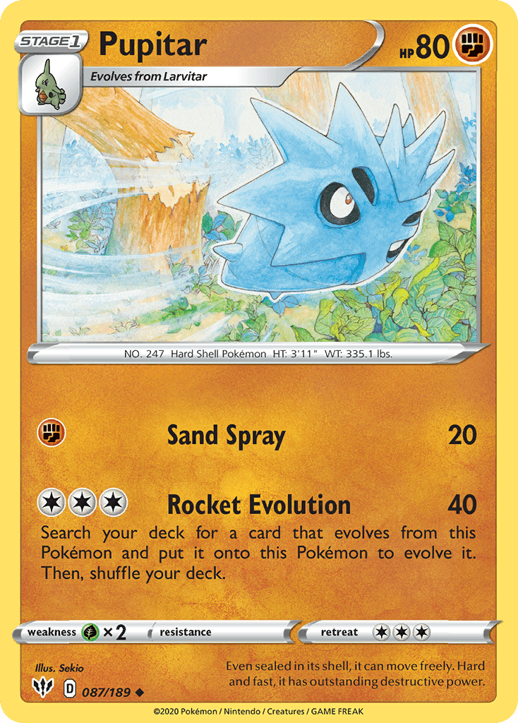 Pupitar, carta 87 de Darkness Ablaze
