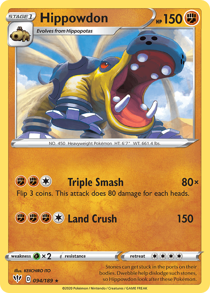 Hippowdon, carta 94 de Darkness Ablaze