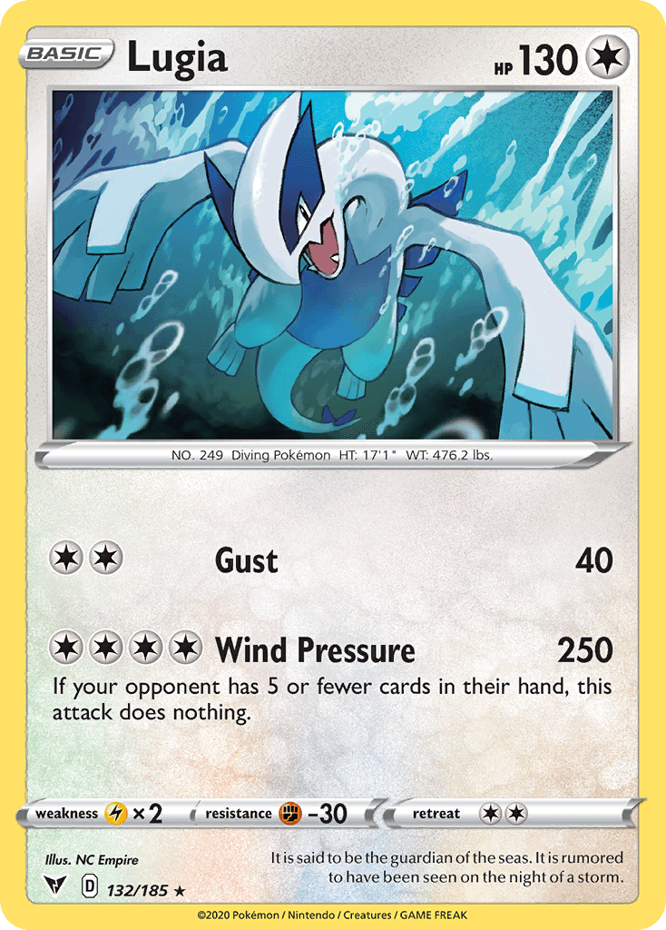 Lugia, carta 132 de Vivid Voltage