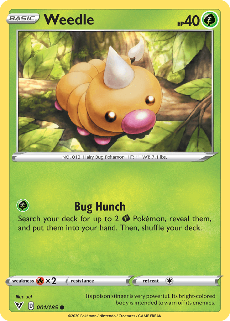 Weedle, carta 1 de Vivid Voltage