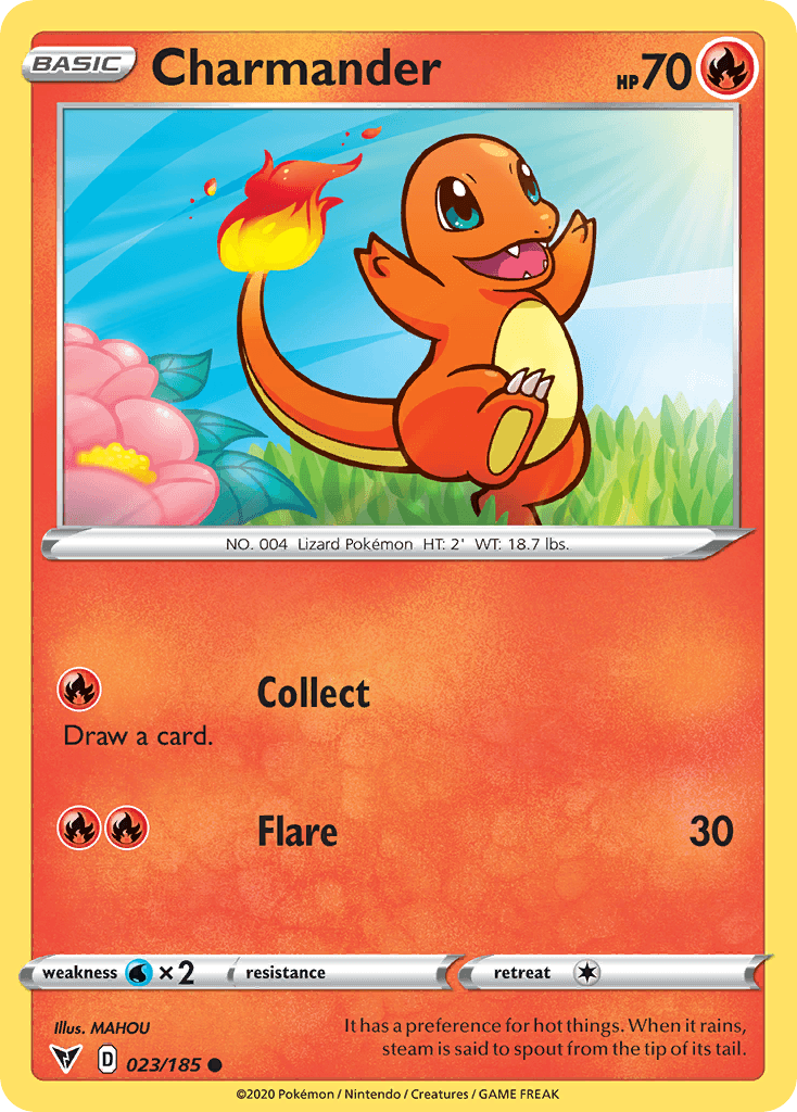 Charmander, carta 23 de Vivid Voltage