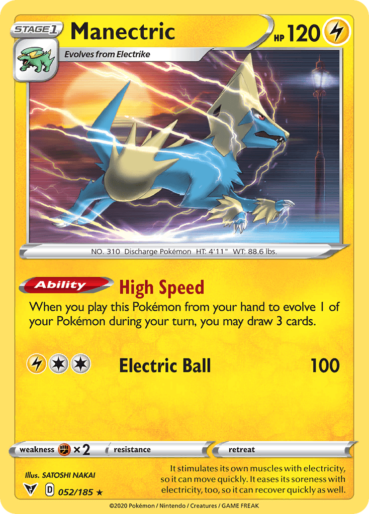 Manectric, carta 52 de Vivid Voltage
