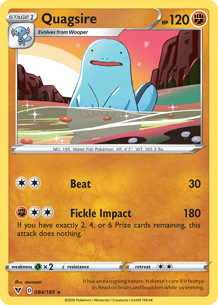 Quagsire, carta 84 de Vivid Voltage