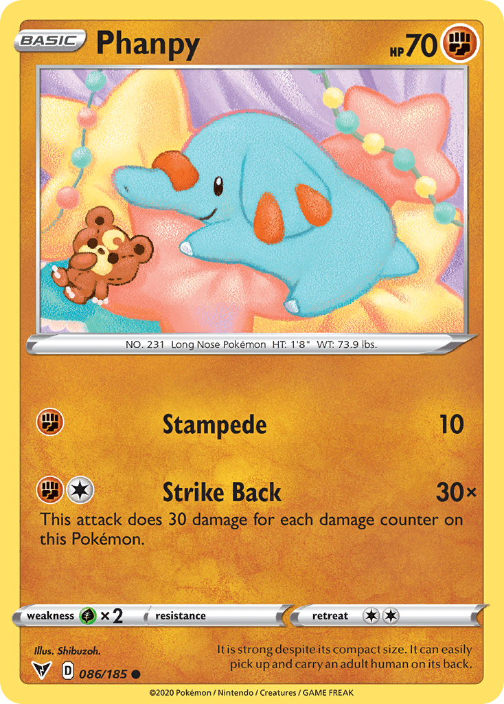 Phanpy, carta 86 de Vivid Voltage