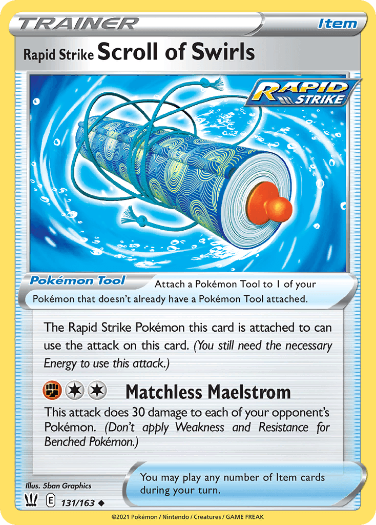 Rapid Strike Scroll of Swirls, carta 131 de Battle Styles