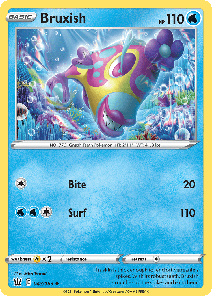 Bruxish, carta 43 de Battle Styles