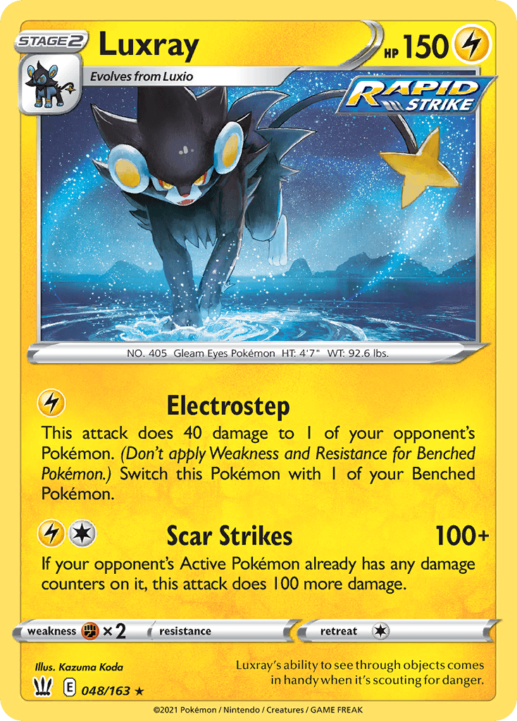 Luxray, carta 48 de Battle Styles