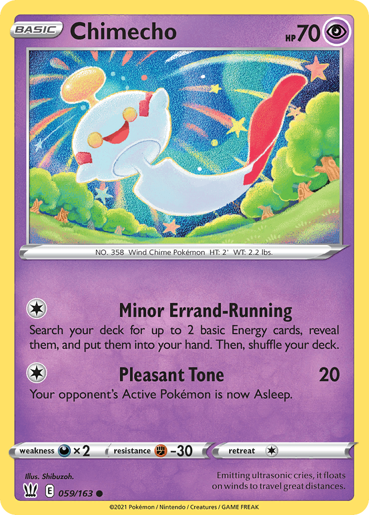 Chimecho, carta 59 de Battle Styles