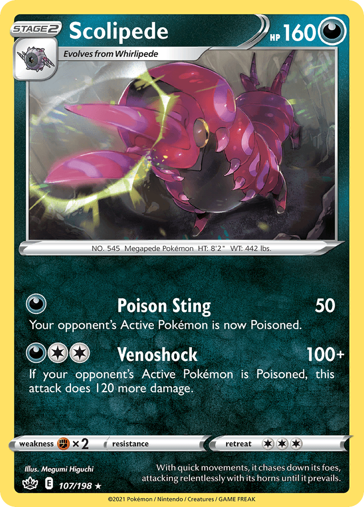 Scolipede, carta 107 de Chilling Reign
