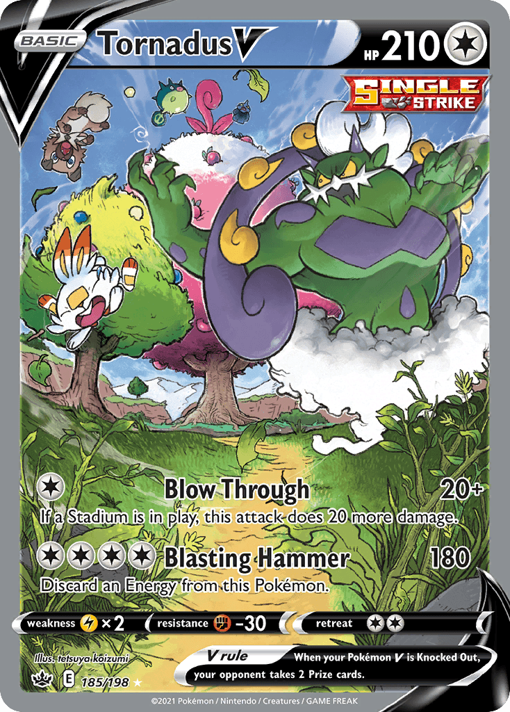 Tornadus V, carta 185 de Chilling Reign