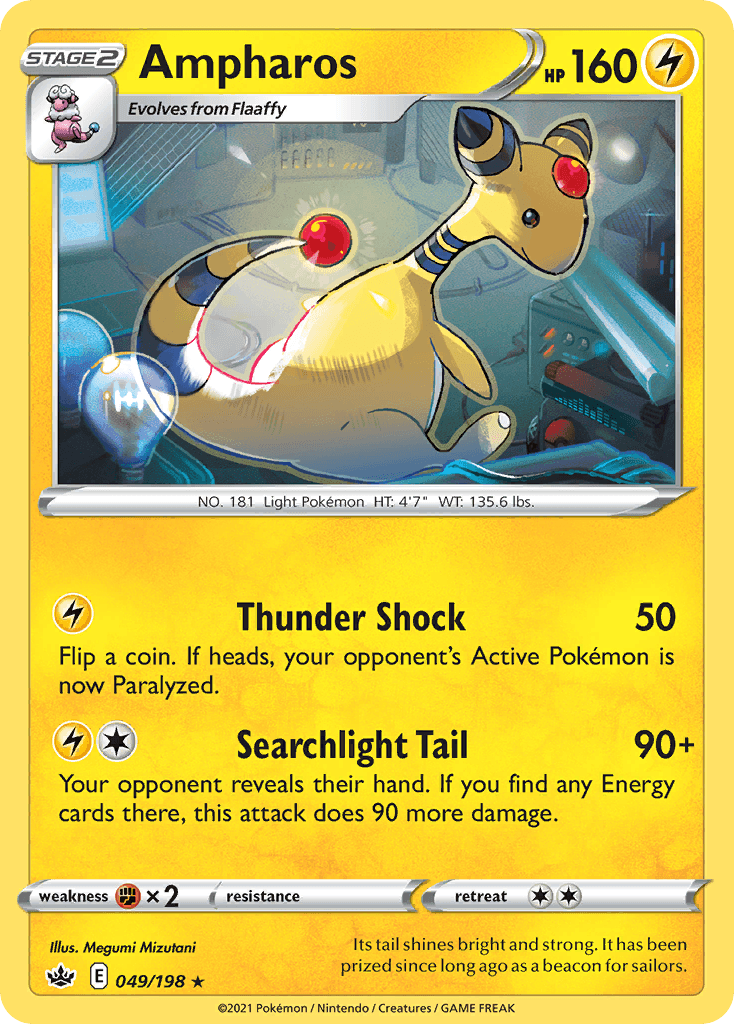 Ampharos, carta 49 de Chilling Reign