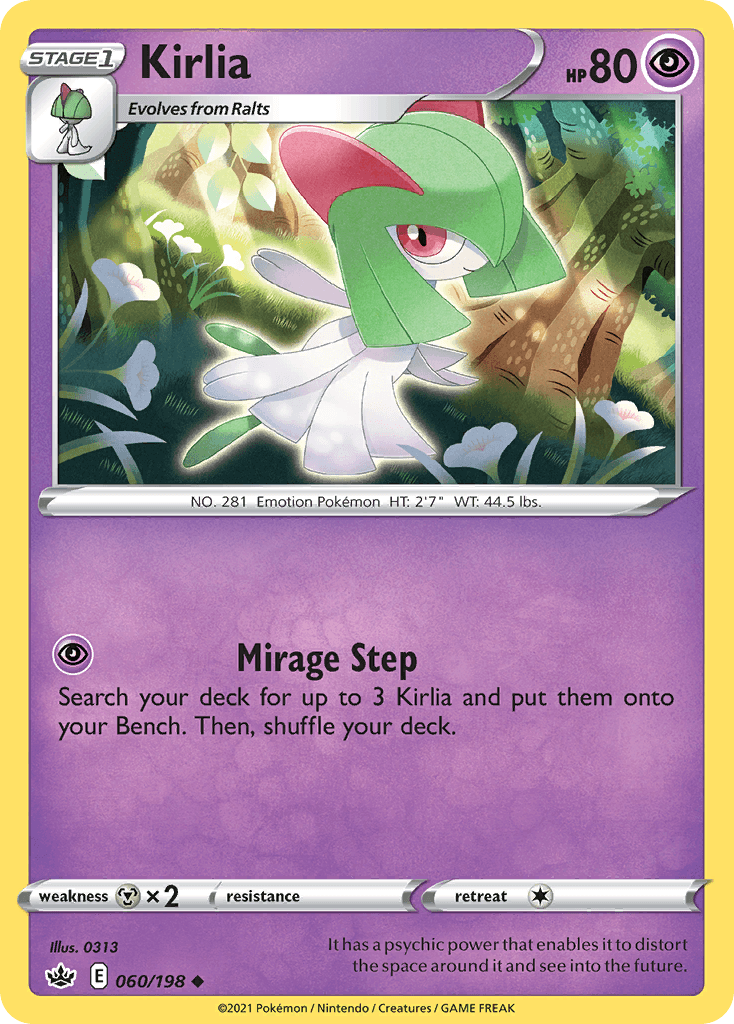Kirlia, carta 60 de Chilling Reign
