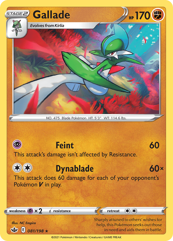 Gallade, carta 81 de Chilling Reign