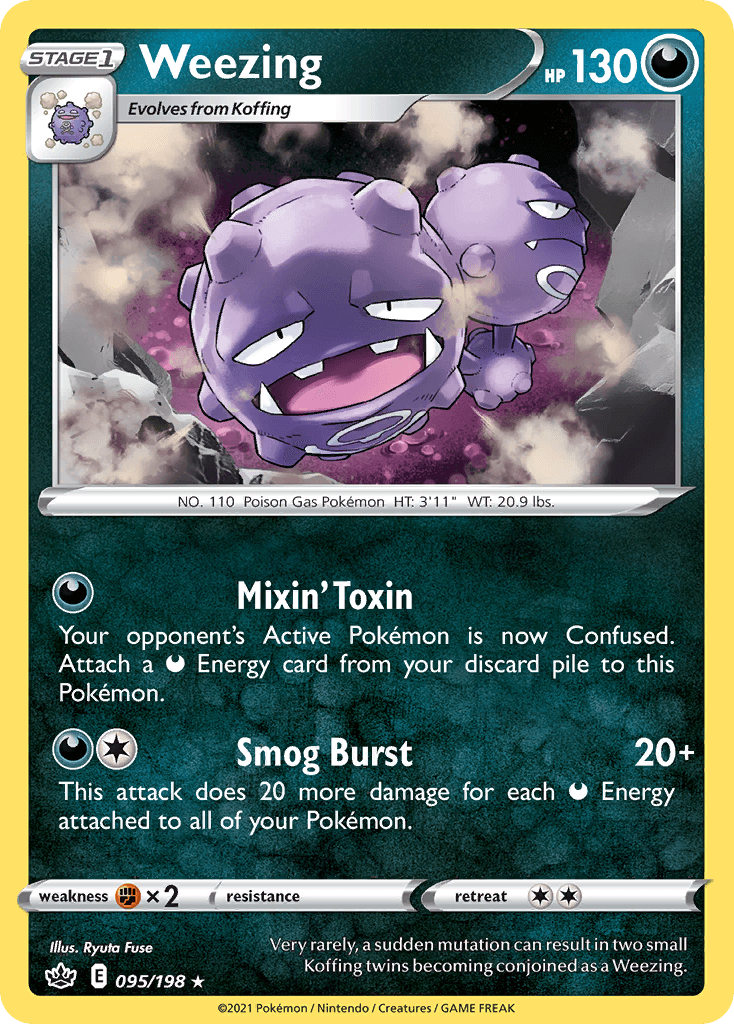 Weezing, carta 95 de Chilling Reign