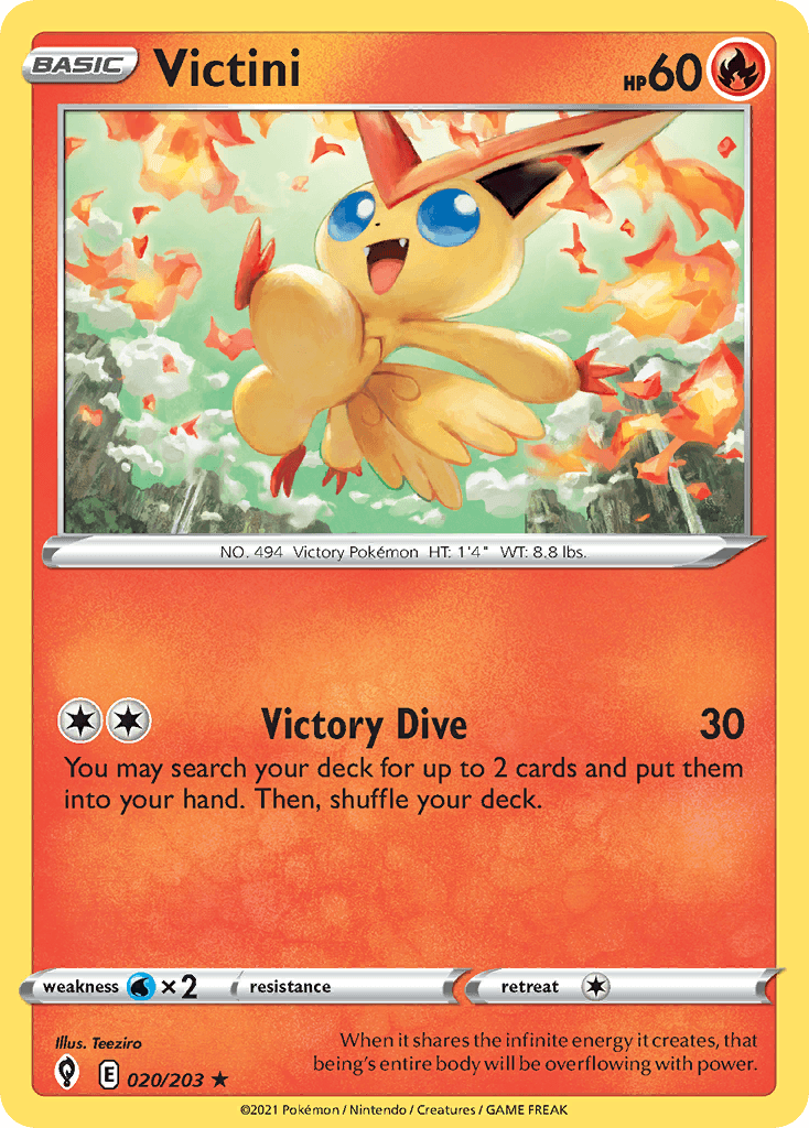 Victini, carta 20 de Evolving Skies