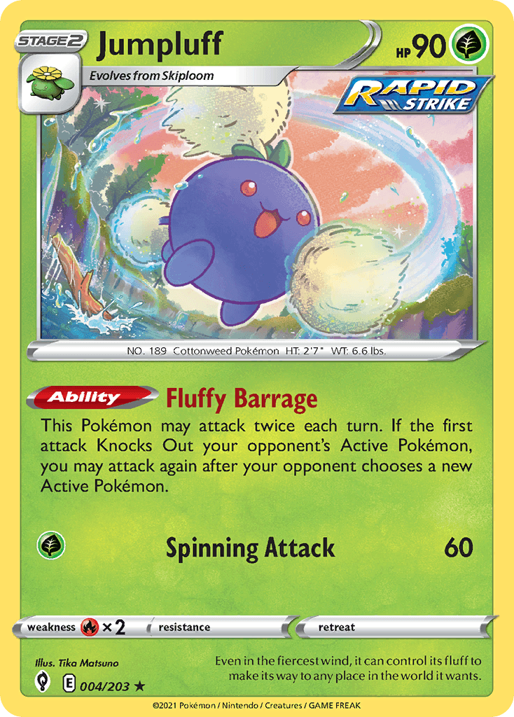 Jumpluff, carta 4 de Evolving Skies