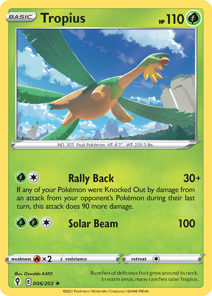 Tropius, carta 6 de Evolving Skies