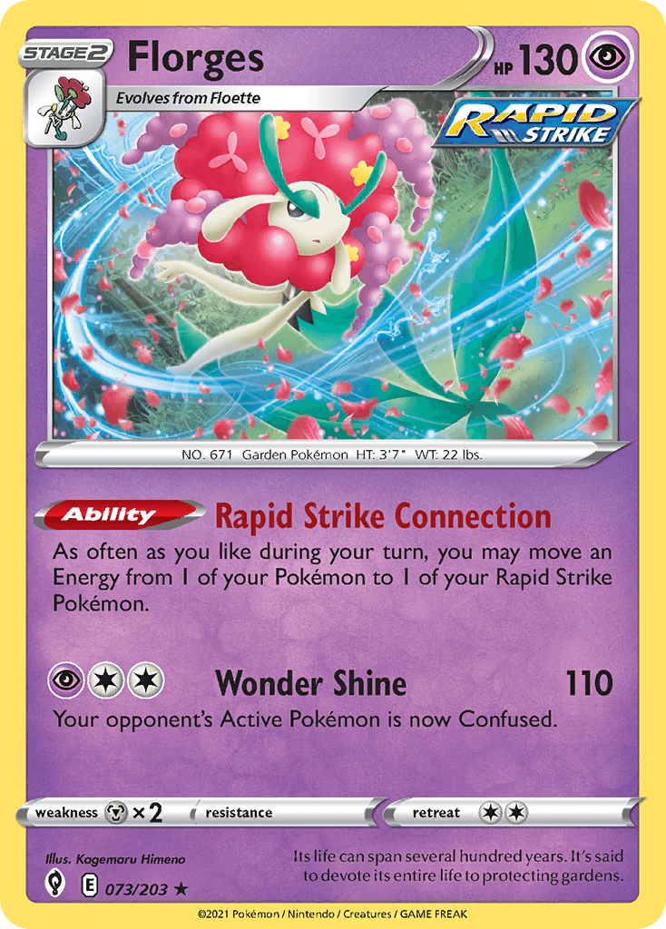 Florges, carta 73 de Evolving Skies