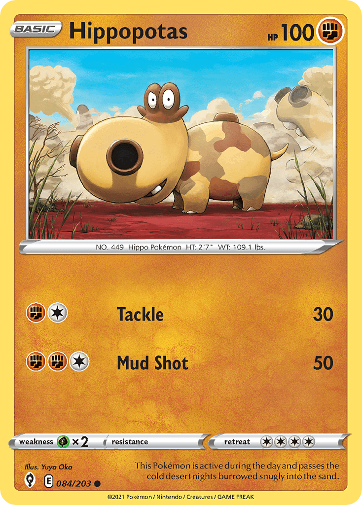 Hippopotas, carta 84 de Evolving Skies