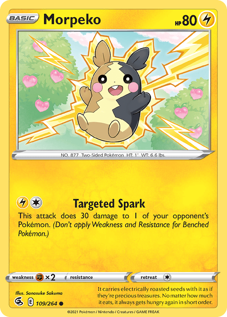 Morpeko, carta 109 de Fusion Strike