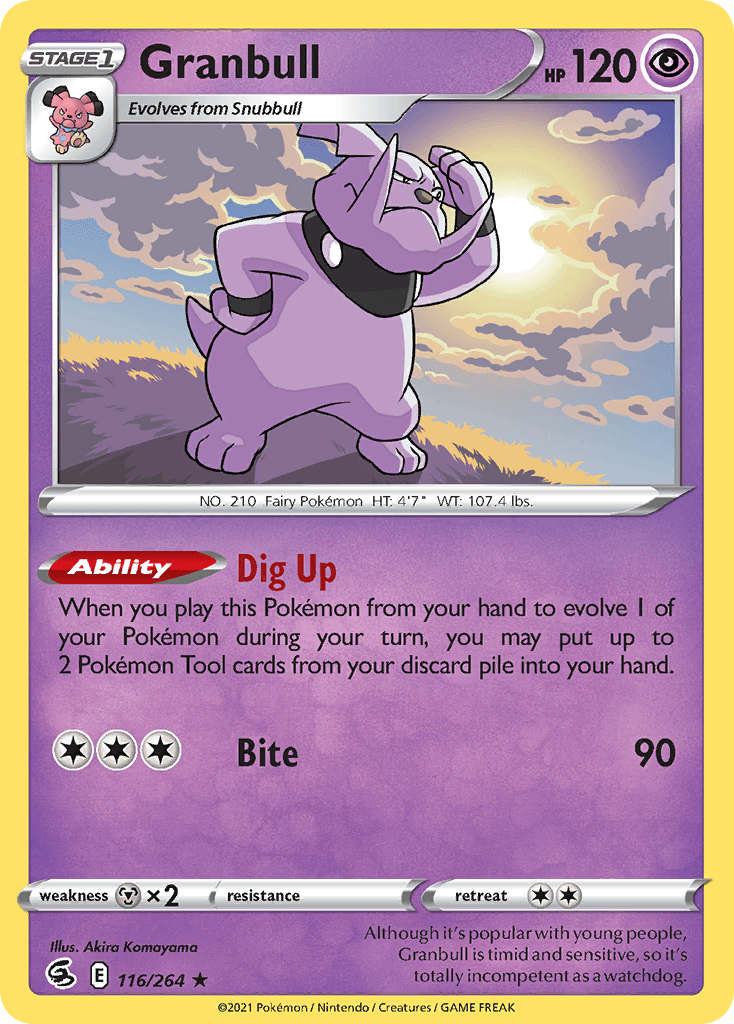 Granbull, carta 116 de Fusion Strike