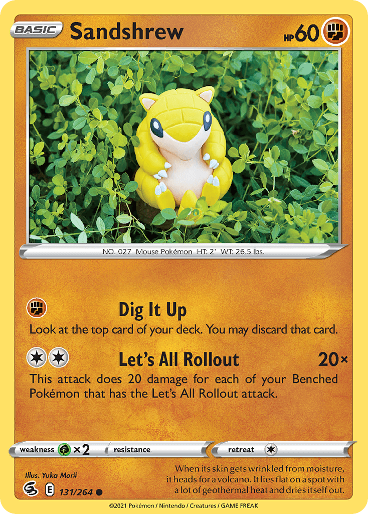 Sandshrew, carta 131 de Fusion Strike