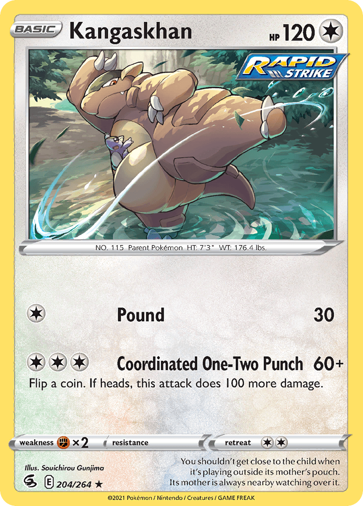 Kangaskhan, carta 204 de Fusion Strike