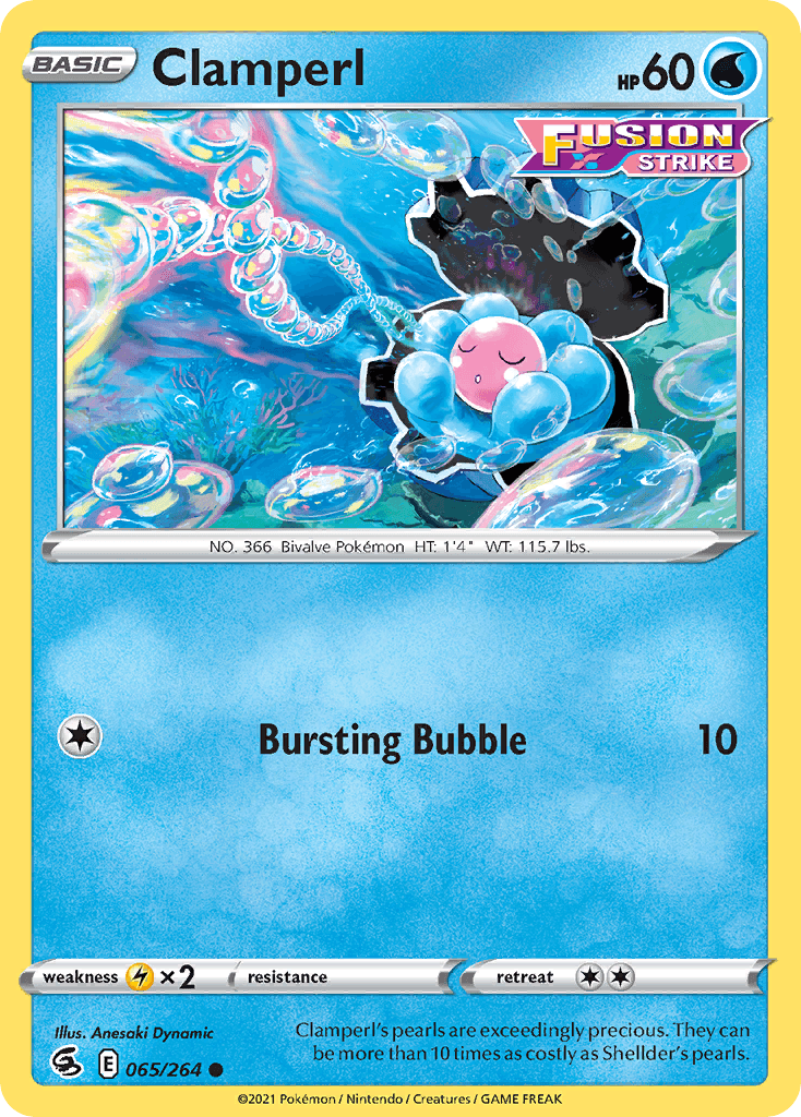 Clamperl, carta 65 de Fusion Strike