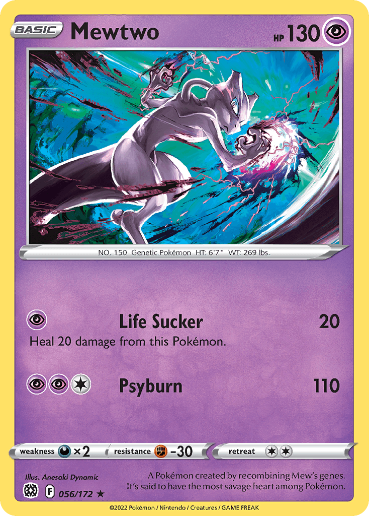 Mewtwo, carta 056 de Brilliant Stars