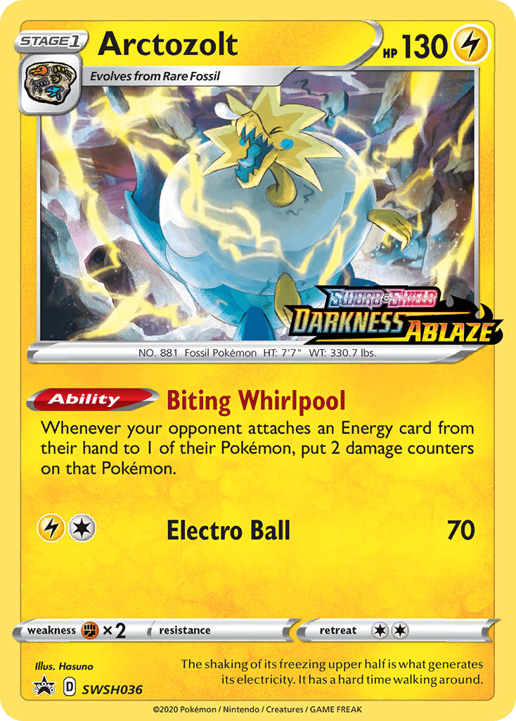 Arctozolt, carta SWSH036 de SWSH Black Star Promos
