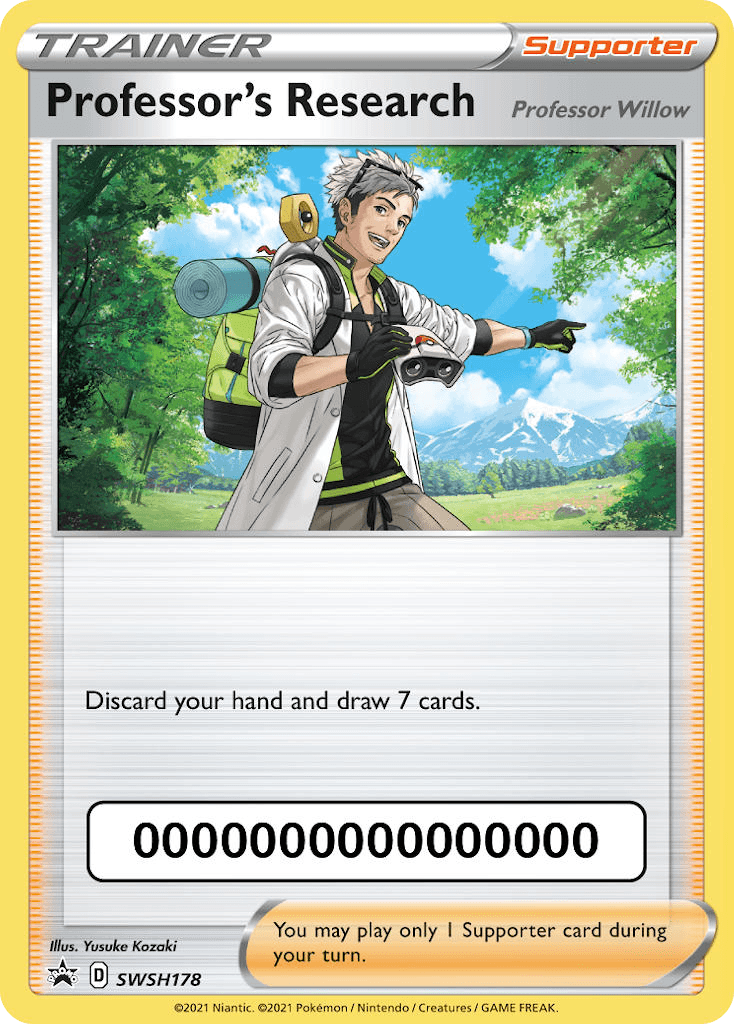Professor's Research, carta SWSH178 de SWSH Black Star Promos