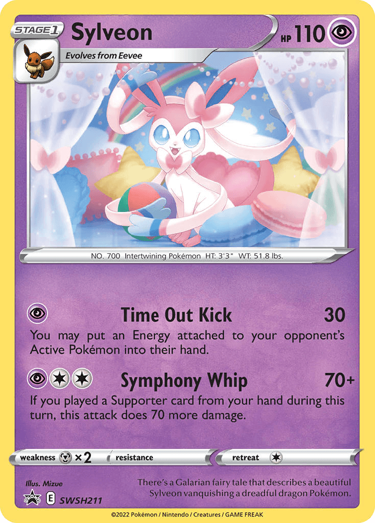 Sylveon, carta SWSH211 de SWSH Black Star Promos