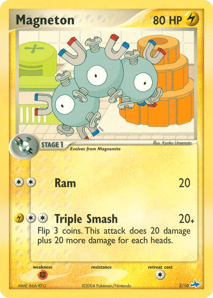 Magneton, carta 5 de EX trainer Kit (Latios)
