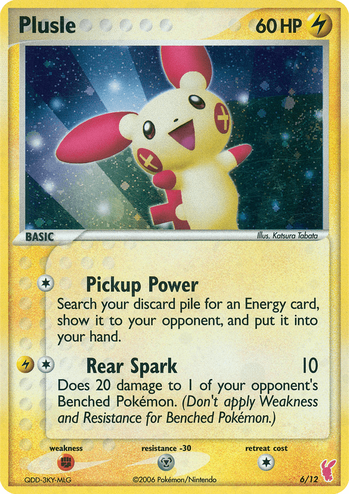 Plusle, carta 6 de EX trainer Kit 2 (Plusle)