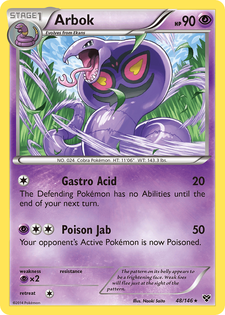 Arbok, carta 48 de XY