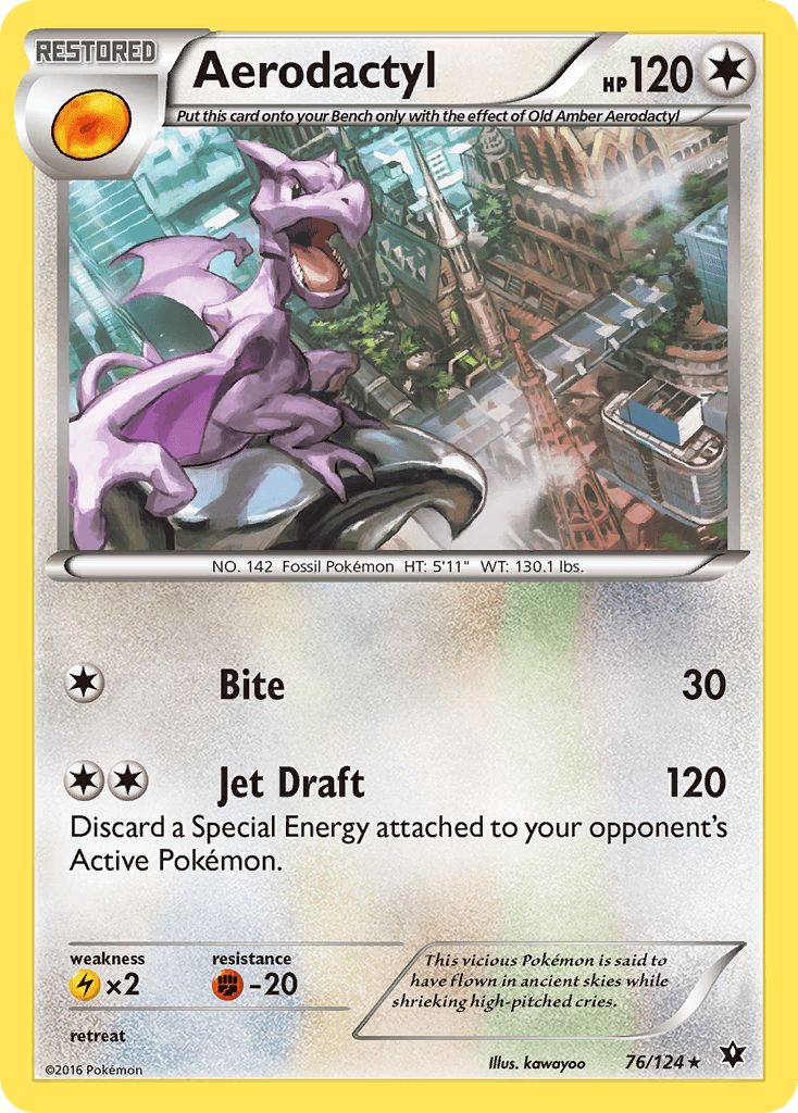 Aerodactyl, carta 76 de Fates Collide