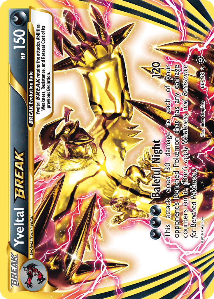 Yveltal BREAK, carta 66 de Steam Siege