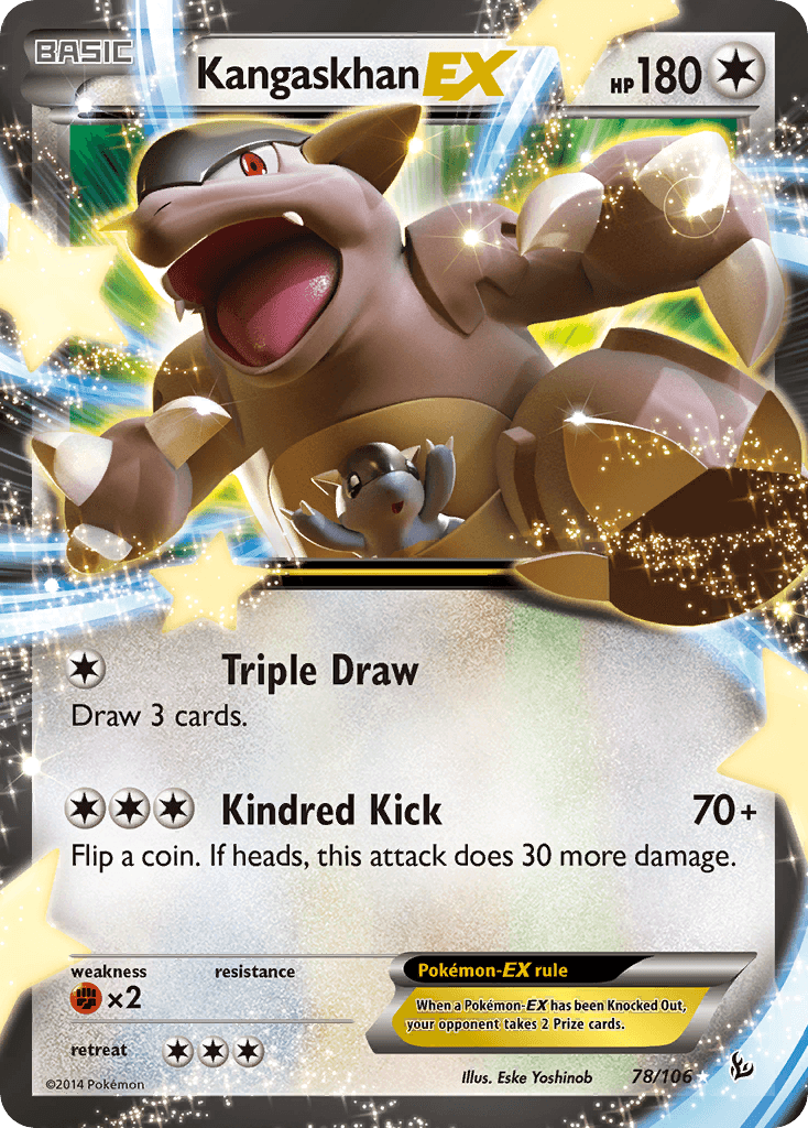 Kangaskhan EX, carta 78 de Flashfire