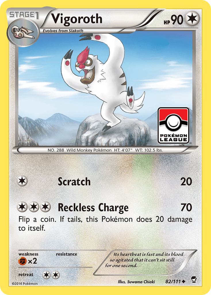 Vigoroth, carta 82 de Furious Fists
